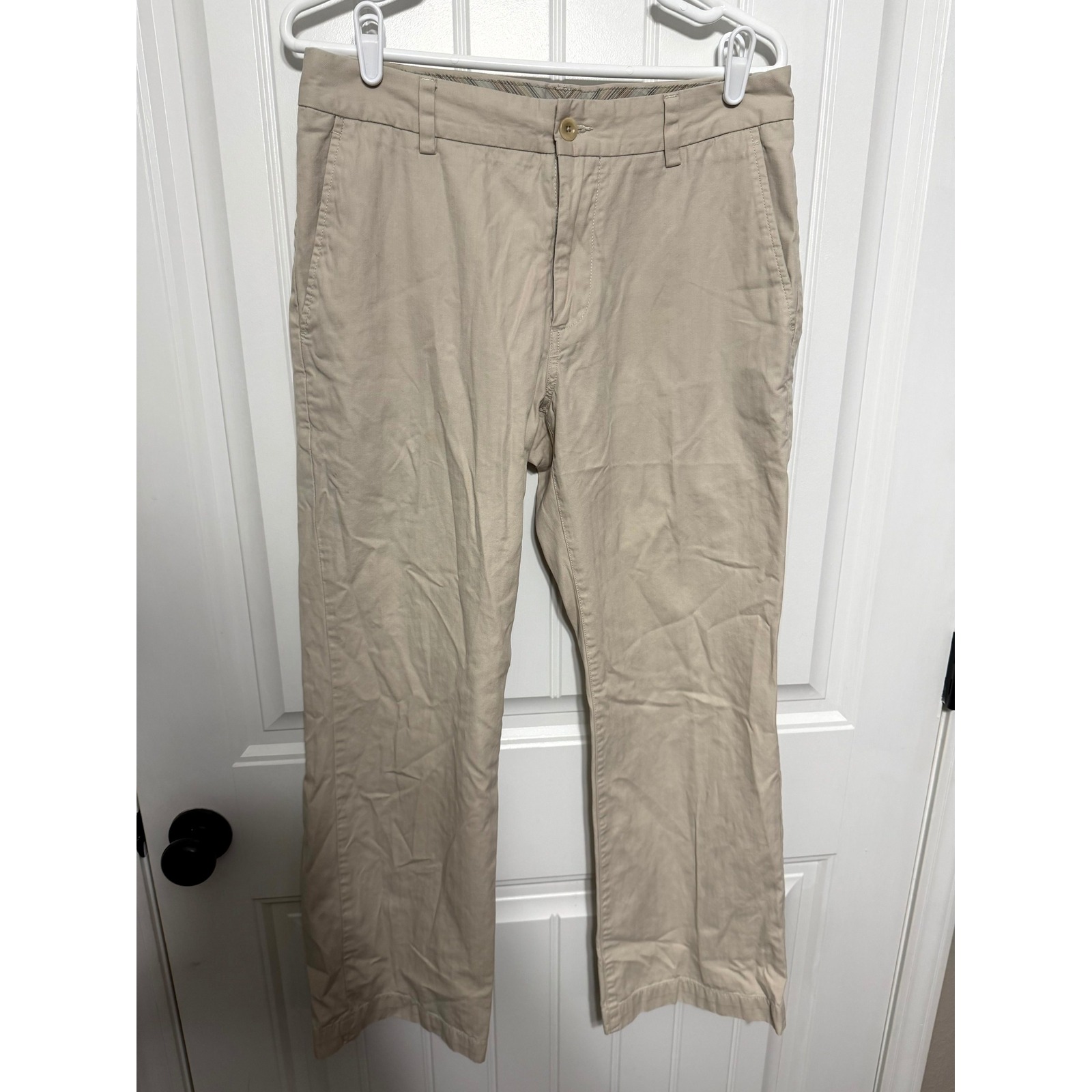 Banana Republic Heritage Chinos Mens 32/30 Beige Tan Straight Leg Utility Pants